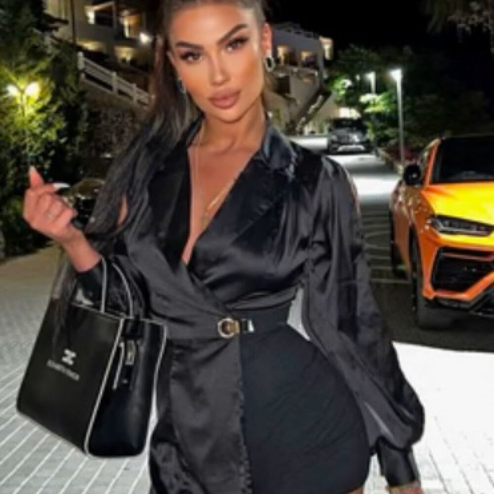 I'm In Charge Blazer Romper - Black Size: L